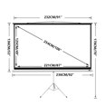 thumbnail image 3 of Vivider (TM) Projection Screen 100" 16:9 with Tripod Stand 100 Inch - Height Adjustable Projector Stand Portable, 3 of 7