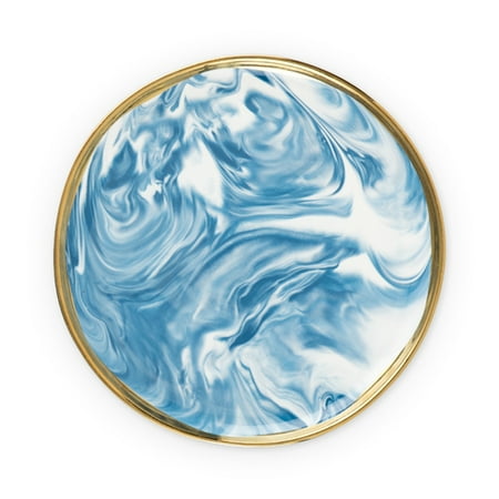 Spode Ceramic Plates - Seaside: Marbled Ceramic Plate Set by Twine