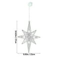 10.6 Inch Christmas Window Star Lights Plastic Lighted Star Tree Topper