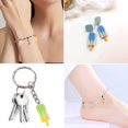 thumbnail image 3 of ZPAQI Resin Alloy Jewelry Set Milk Tea Ice Cream Pendants Earrings Bracelets Supplies, 3 of 11