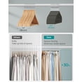 thumbnail image 4 of Perchas de terciopelo SONGMICS, 50 unidades, antideslizantes, color gris, 4 of 6