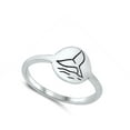 thumbnail image 4 of Cute Ocean Whale Tail Animal Ring .925 Sterling Silver Band Jewelry Female Male Unisex Size 10, 4 of 4