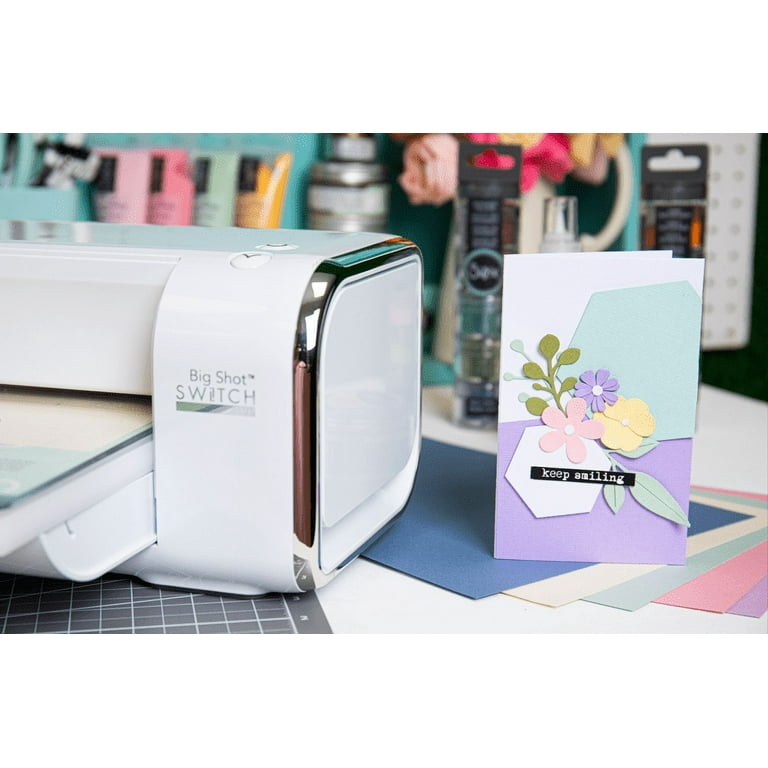  Sizzix Big Shot Plus A4 Die Cutting and Embossing Machine  661546, 21cm (9) Opening, My Life Handmade Starter Kit