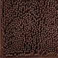 thumbnail image 4 of suxuMhao Oval Bathroom Mat, Bath Rugs, 23.62×15.75 Inches 1 Piece, Chenille Shower Rugs, Thick Bathroom Rugs with TPR Backing, Washable Bath Rugs for Bathroom, Rug for Bath Floor, Dark Brown, 4 of 5
