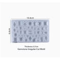 thumbnail image 1 of 1 pieza de aretes, aretes, molde de silicona, gota de agua geométrica de amor, molde de silicona con colgante de luna y cinco estrellas, 1 of 2