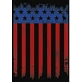 thumbnail image 2 of Junior's Lost Gods Distressed USA Flag Racerback Tank Top Black Large, 2 of 5