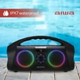 thumbnail image 5 of Aiwa Wireless Boombox Bluetooth Speaker, 120W Peak Power, IPX7 Waterproof, 15Hr Playtime, 7 LED Light Modes, USB-C Fast Charging, True Wireless Pairing, Outdoor & Party Speaker, 5 of 7