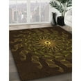 thumbnail image 3 of Ahgly Company Machine Washable Indoor Rectangle Transitional Dark Bronze Brown Area Rugs, 8' x 12', 3 of 7