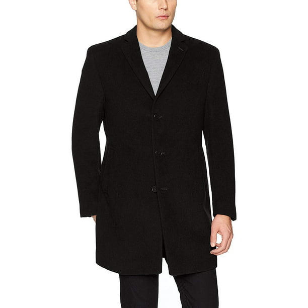 Calvin Klein Men's Modern Fit Wool Blend Jacket, Black Solid, 46 Long -  Walmart.com