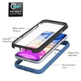 thumbnail image 3 of Dteck with Built-in Screen Protector Case for Apple iPhone 11 6.1-inch,Full Body Protection Hybrid Rugged Shockproof Case Transparent Clear PC Back Cover,Blue, 3 of 6