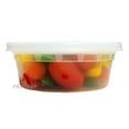 thumbnail image 3 of PCM 8 oz. Heavy Duty Round Deli Food Soup Plastic Container w/Lid 100% BPA Free (Pack of 96 Sets), 3 of 6