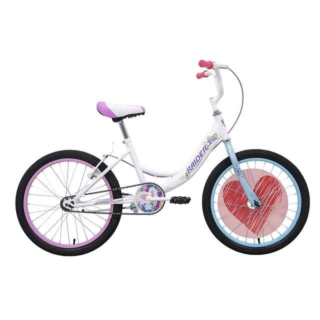 Bicicleta Raider Beautiful BMX Rodada 20 Blanco Infantil