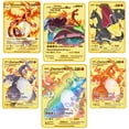 thumbnail image 4 of Treingi 2024 10000PH Pokemon Gold Metal Card Arceus Pikachu Charizard VMAX Versión en español Colección de juegos Pokémon Tarjetas de metal de hierro Regalos para niños, 4 of 5