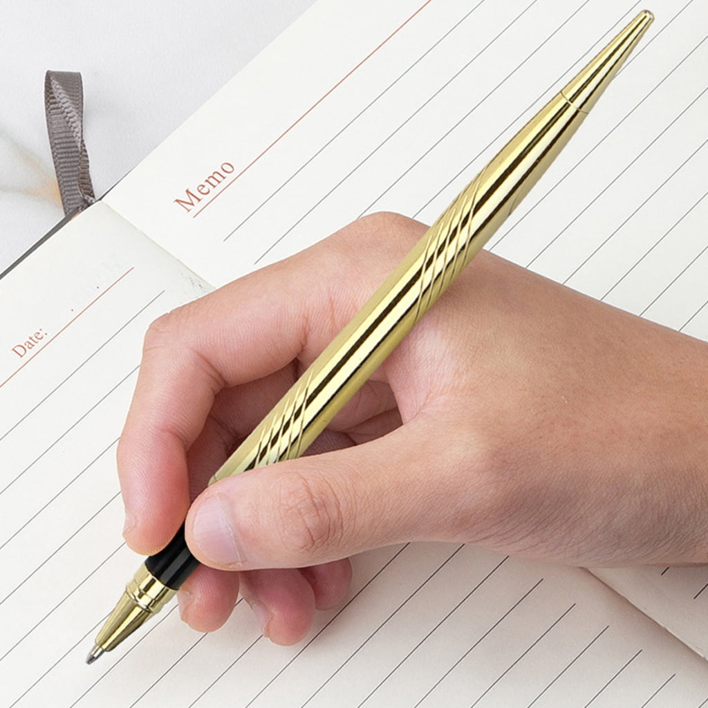 Necvior 5 Pcs Counter Service Pen with Base Ballpoint Pen Reception Pen for Bank Wedding
