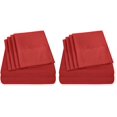 thumbnail image 1 of Sábanas de la colección Sweet Home, 6 unidades, color rojo samba, 1 of 7