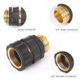thumbnail image 3 of PEONAVET Water Connector 3/4 Inch Garden Hose Fitting Quick Connector Male and Female Set, 2 Set, 3 of 9