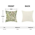 thumbnail image 5 of Spring Pillow Covers 16x16 Inch Set of 2,Vintage Sage Green Wild Flower Plant Throw Pillows Case,Seasonal Floral Outdoor Decorative Linen Farmhouse Decor Cushion Covers for Sofa Bed Couch, 5 of 6