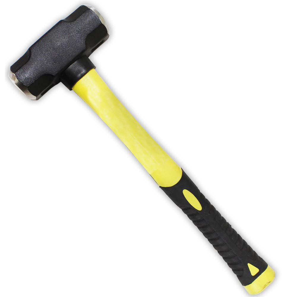 ToolUSA 4 Pound Engineering Hammer With Fiberglass Handle, And Textured Rubber Grip PH28004