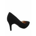 thumbnail image 2 of CITYCLASSIFIED; Women's Casual Dress Shoes Pointed Toe Low Heel Pump, 3.25" Heel, Black Nubuck, 6, 2 of 2