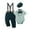 Green, variant on CARETOO Baby Boy Clothes Suits Gentleman Outfits Formal Bodysuit Shirts Suspender Pants Bowtie Hat