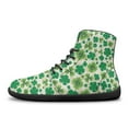 thumbnail image 5 of Wismoutput Four-Leaf Clovers Printed Shoes for Girls Women High-Top Barefoot Shoes for St. Patrick's Day Size 6-13.5, 5 of 7