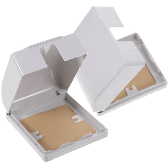 Homoyoyo 2-Pack White PVC Electric Socket Covers for Wall Outlet Safety and Child