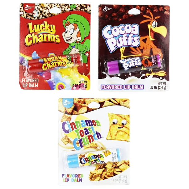 Taste Beauty Breakfast Cereal Flavored Lip Balm Pack Lucky Charms