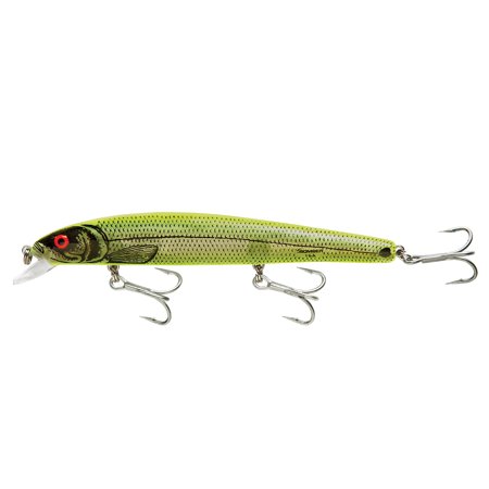 UPC: 0032256227788 | Bomber Heavy Duty Long A Crankbait 6  Silver Flash Chartreuse Back 7/8 oz.