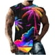 thumbnail image 2 of Camiseta sin mangas de cuello redondo para hombre, informal, a la moda, con estampado, sin mangas, deportiva, con cuello redondo, 2 of 5