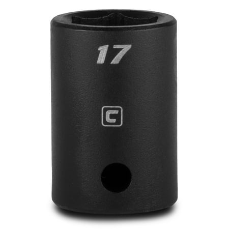 UPC: 0886352550178 | Capri Tools 17 mm Shallow Impact Socket 1/2-Inch Drive 6-Point Metric