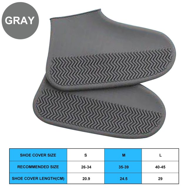 Botas de lluvia impermeables antideslizantes de silicona, alta elasticidad, resistentes al desgaste, Unisex, al aire libre, día lluvioso, cubierta de zapato reutilizable, 1 par