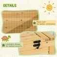 thumbnail image 5 of PawHut Wooden Tortoise House Turtle Habitat Enclosure Outdoor Reptile Cage, 5 of 9