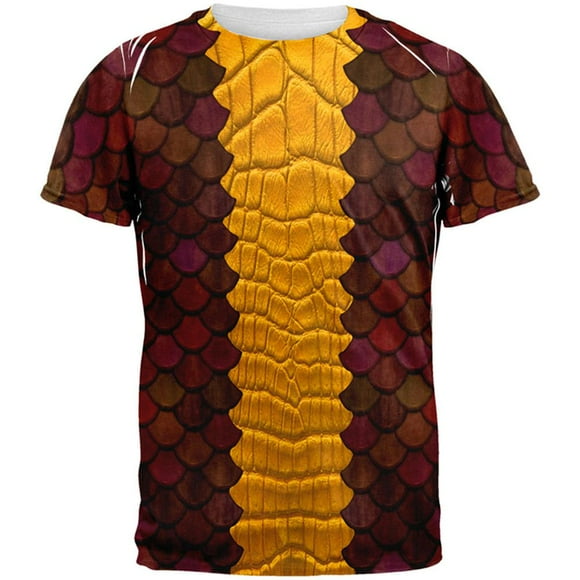 Halloween Red Dragon Costume All Over Adult T-Shirt