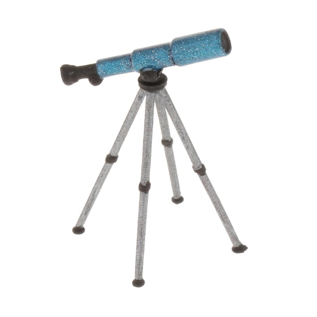 tamizeot RACE MEDAL 1/64 Scale Figure Outdoor Scenes Telescope BBQ Layout Blue Blue Telescope 3cm