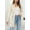 Apricot, variant on Womens Classic Draped Long Sleeve Open Front Casual Knit Sweater Cardigan,Pure White,XL,S-2XL