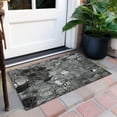 thumbnail image 6 of Addison Rugs Chantille Indoor/Outdoor Transitional Floral Gray Washable Rectangle Rug, 1'8" x 2'6", 6 of 6
