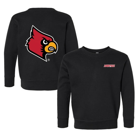 Toddler Chad & Jake Black Louisville Cardinals Logo Pullover Sweatshirt
