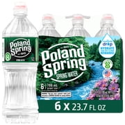 Poland Spring Maine Spring Water, Sport Cap, 23.7 Fl Oz, 6-Pack Plastic Bottles