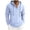 Light Blue, variant on fatyb Mens Hooded Shirts Button up Long Sleeve Casual Pullover Lightweight Loose Beach Vacation Hoodies