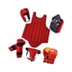 thumbnail image 1 of Conjunto de equipo de Sanda, equipo de protección para sparring, karate, kickboxing y taekwondo. Color rojo L, 1 of 9