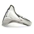 thumbnail image 4 of Chisel Stainless Steel Polished with Blue Druzy Stone Ring, 4 of 5
