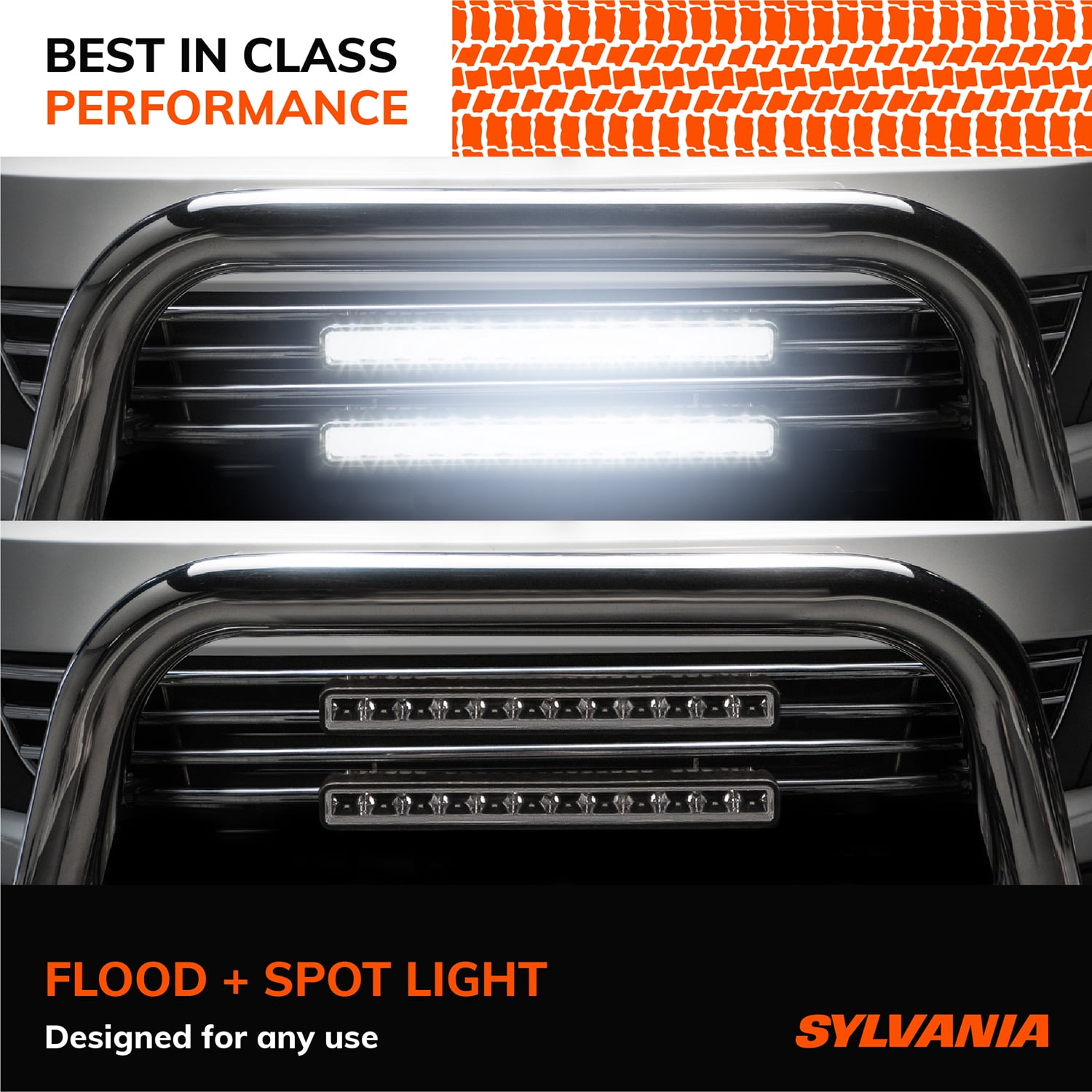 Sylvania - Slim 12 inch LED Light Bar - LIFETIME Limited Warranty - COMBO Spot + Flood Light 4000 Raw Lumens Waterproof Off Road Driving Work Light Pod, Truck, Jeep, Boat, ATV, UTV, SUV, 4x4, 1 Pack