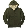 Faded Glory - Big Men's Plush Shearling-Lined Zip Hoodie