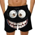 thumbnail image 1 of Men's Funny Pattern Beach Pants Drawstring Swim Shorts with Side Pockets Summer Lounge Casual Wear, 1 of 6