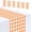 Orange and White Checkered, variant on 3 Pcs Black and White Checkered Plastic Table Runners 14 x 108 Inches Race Car Theme Party Disposable Table Decor for Birthday Baby Shower