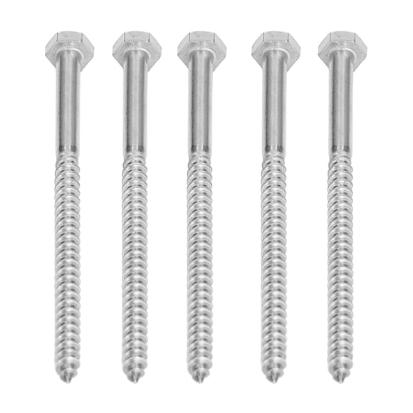 Hex Lag Screws 304 Stainless Steel Half Thread Bolt Wood Hex Lag Screws Self Tapping Wood Screw for Carpentry Roof Components