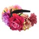 thumbnail image 1 of Diadema creativa de estilo europeo y americano para novia, accesorio para el cabello con flores rosas, para fiesta de Halloween, 1 of 6