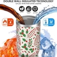 thumbnail image 3 of Christmas 30oz Handheld Travel Tumbler with Handle – Double Wall Stainless Steel Insulated Cup, Flip Straw Lid, Leak-Proof & BPA-Free for Hot and Cold Drinks – Durable Coffee & Juice Mug Black, 3 of 7