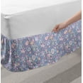 thumbnail image 2 of Floral Bed Skirt, Botanical Romantic and Victorian Illustration of Mix Flowers in Pastel Tones, Elastic Bedskirt Dust Ruffle Wrap Around for Bedding Decor, 4 Sizes, Multicolor, by Ambesonne, 2 of 2