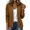 Coffee, variant on Tqcoqu Faux Suede Bomber Jacket for Women Fall Fashion 2026 Casual Zip Up Oversized Trendy Winter Clothing Outerwear Coats